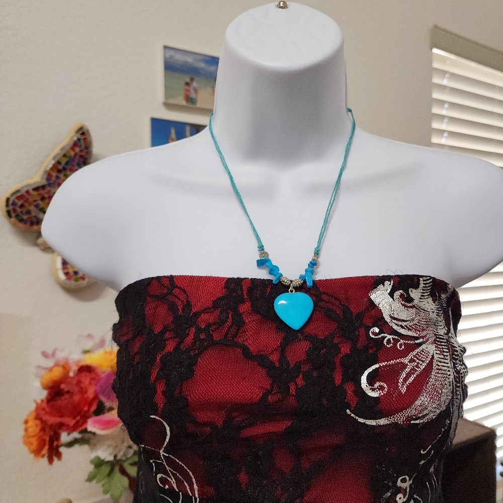 Turquoise Heart Necklace